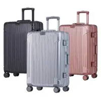 【Batolon 寶龍】25吋 復刻 PC鋁框硬殼箱 行李箱 4色   - 比價