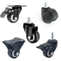【好物臻選】超靜音萬向旋轉活動輪-活動款4入組萬向輪 靜音輪 耐重帶煞車 替換輪 電腦椅輪 - 比價