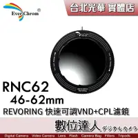 【 】 Ever Chrom REVORING RNC62 可調VND CPL濾鏡 鏡頭 46-62mm
