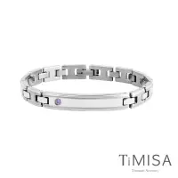 TiMISA《純粹品味-細版晶鑽》純鈦鍺手鍊 雙色   - 比價