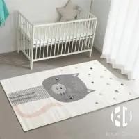 簡約兒童房地毯地墊可愛卡通爬行墊臥室地毯床邊毯~聚物優品~ - 比價